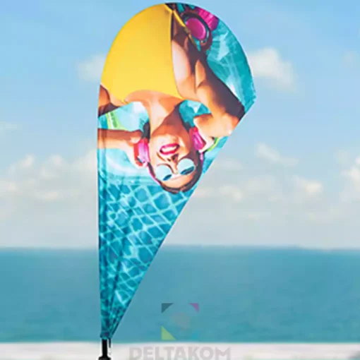 Beachflag zastave DROPFLAG s sidrom velikost M - slika 4