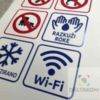 PVC NALEPKE PRAVOKOTNE POLJUBNA VELIKOST