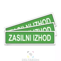 VARNOSTNA NALEPKA ZASILNI IZHOD 30X8