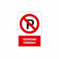PVC nalepka PREPOVEDANO PARKIRANJE