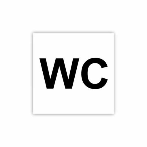 PVC nalepka WC