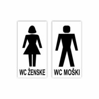 PVC nalepka WC MOŠKI ŽENSKE