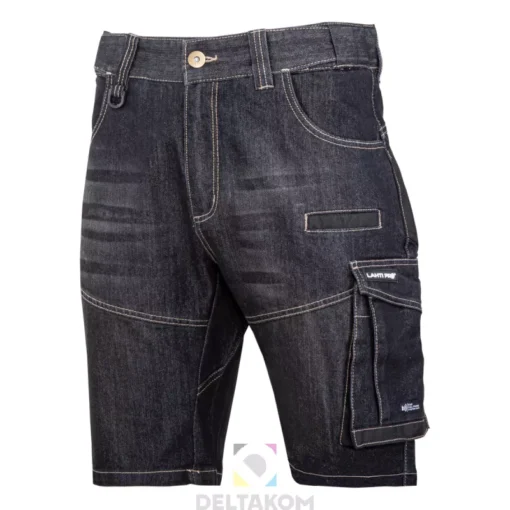 DELOVNE KRATKE HLAČE JEANS črna