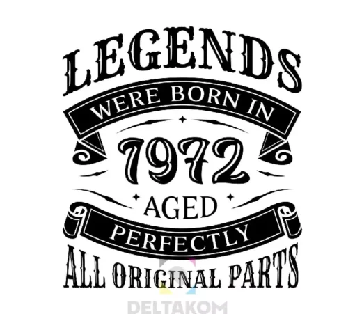 MAJICA ROJSTNI DAN "LEGENDS WERE BORN" moška/ženska - slika 2