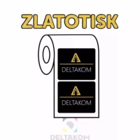 ETIKETE NA ROLI ZLATOTISK