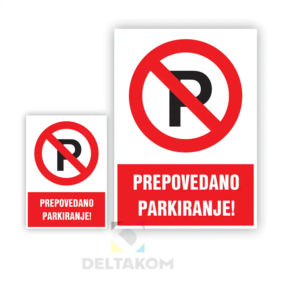 PVC nalepka PREPOVEDANO PARKIRANJE
