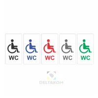 PVC Nalepka za WC – Oznaka INVALIDI