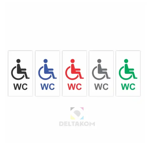 PVC Nalepka za WC – Oznaka INVALIDI